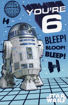 Picture of YOURE 6 BLEEP BLOOP BLEEP - BIRTHDAY CARD STAR WARS